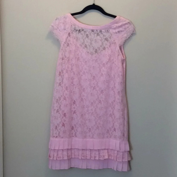 NWT Jessica Simpson Pink Lace Dress Size 6 - Picture 1 of 8